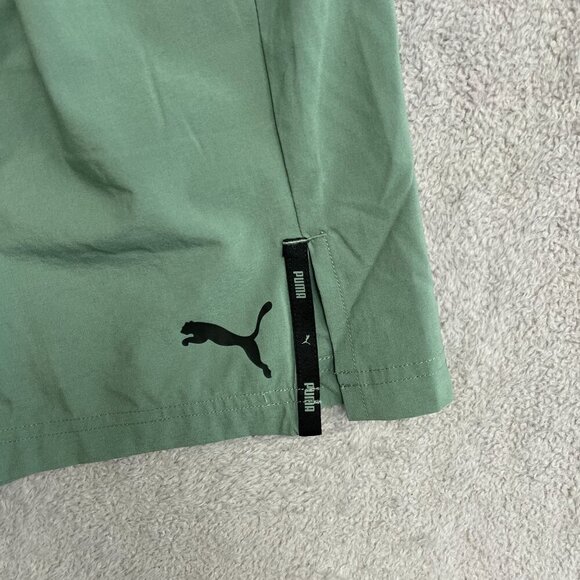 NEW Puma Men's M Aticve Woven Shorts  Green Polyester & Elastane - Picture 7 of 8